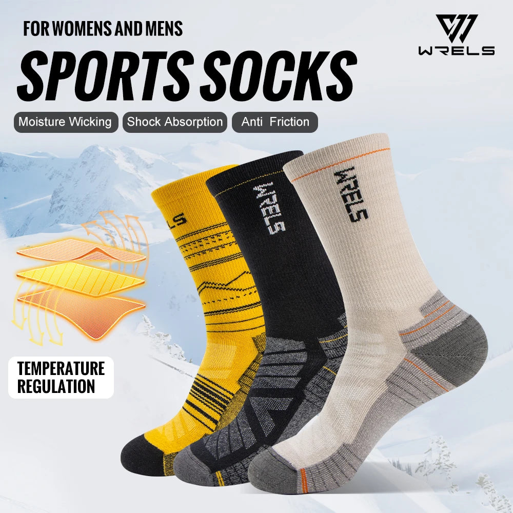 🥾 WRELS Merino Wool Cushion Hiking Socks