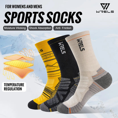 🥾 WRELS Merino Wool Cushion Hiking Socks