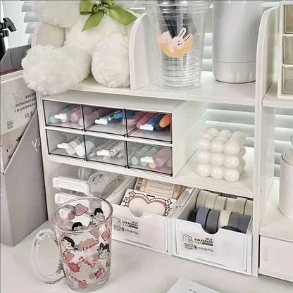 📂 Double-Layer Desktop Storage Shelf & Desk Organizer