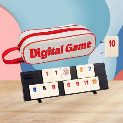 🎲 Premium Travel Rummy Tile Game Set (Compact Case Included)