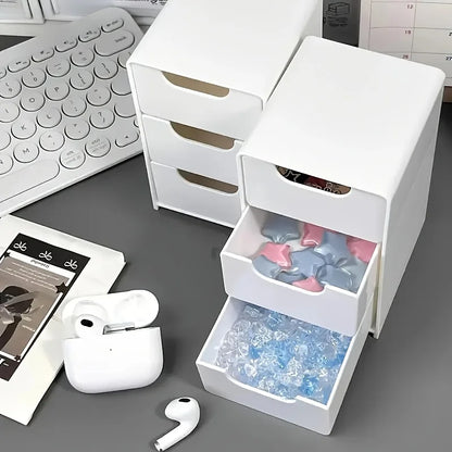 ⚡ 3-Layer Portable Storage Caddy for Office Supplies & Cosmetics