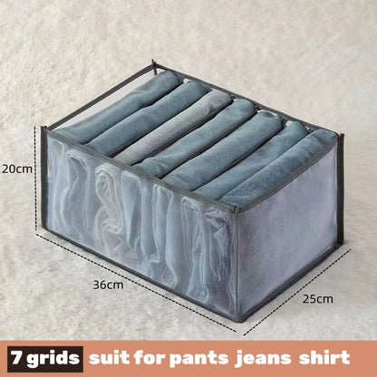 📂 Multi-Grid Wardrobe Organizer & Drawer Divider Box