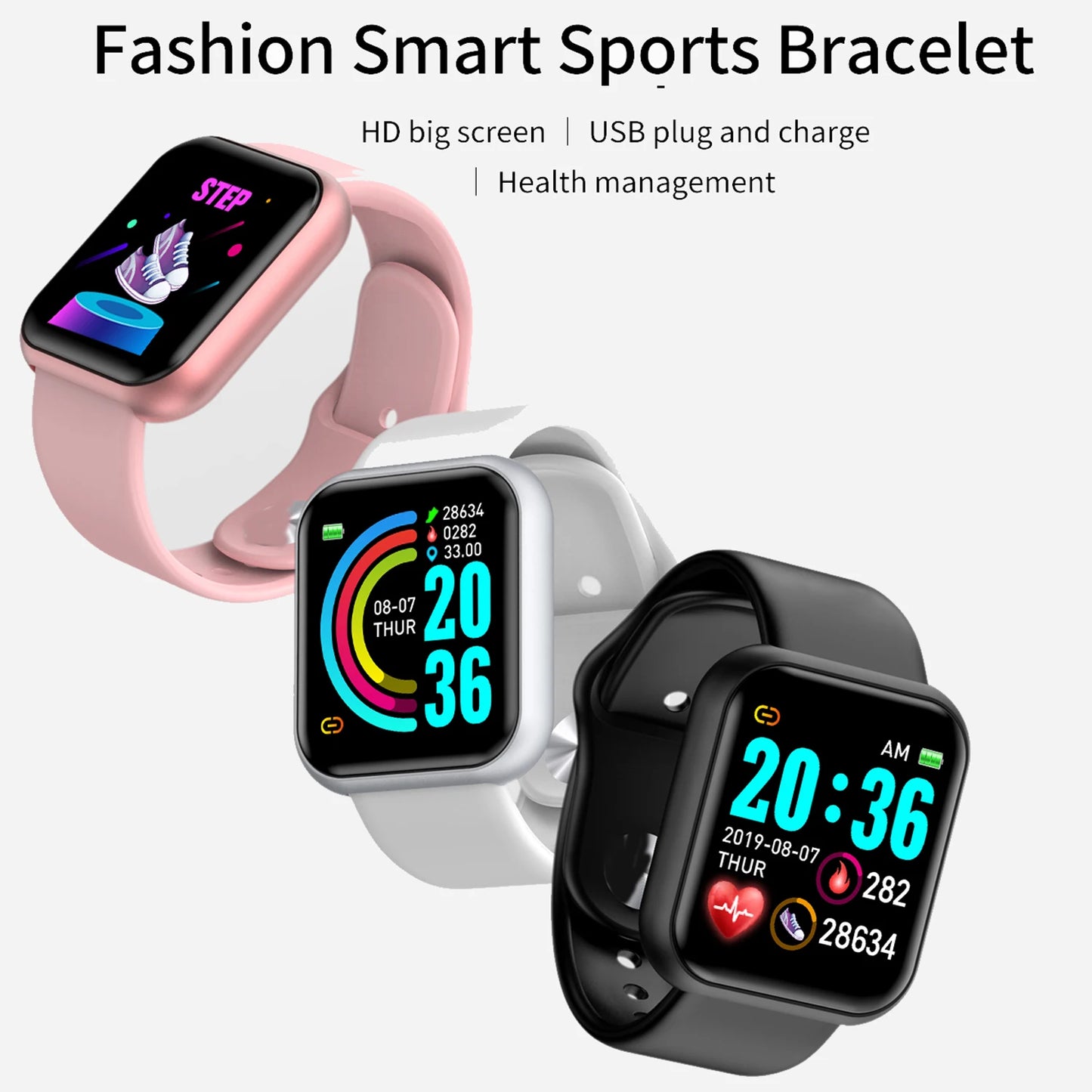 ⚡ Smart Fitness Watch with Bluetooth Music Player & Sleep Monitor