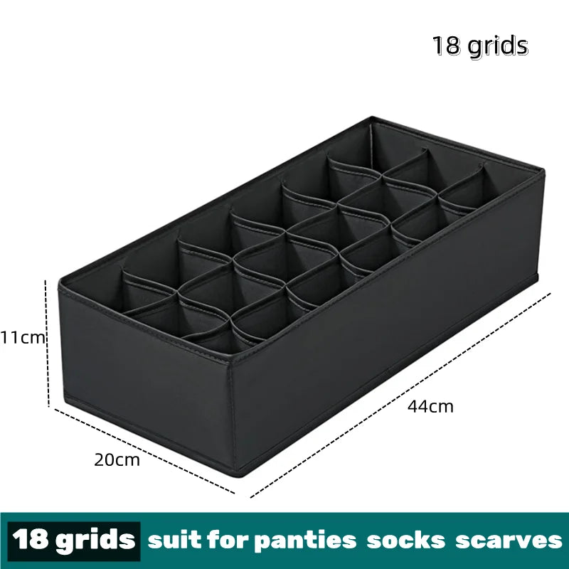 📂 Multi-Grid Wardrobe Organizer & Drawer Divider Box