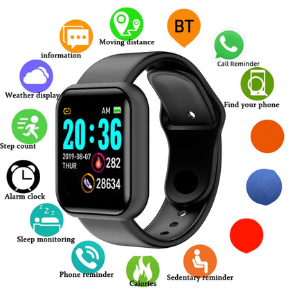 ⚡ Smart Fitness Watch with Message Reminders for Android & iOS