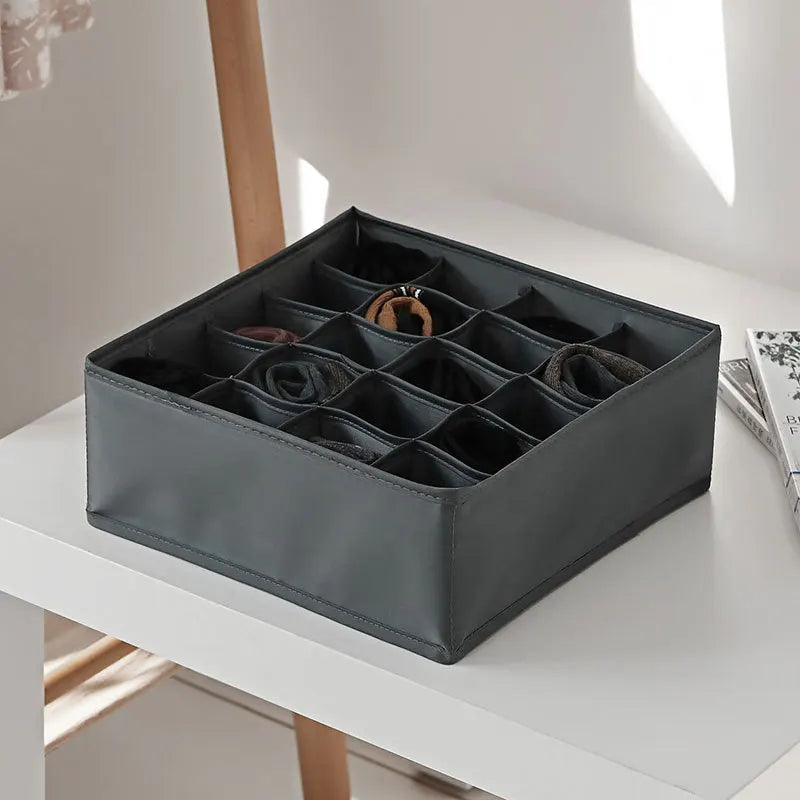 📂 Multi-Grid Wardrobe Organizer & Drawer Divider Box