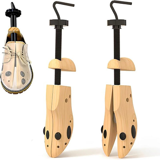 ⚡ 2-Way Adjustable Wood Shoe Expander for Wide Feet