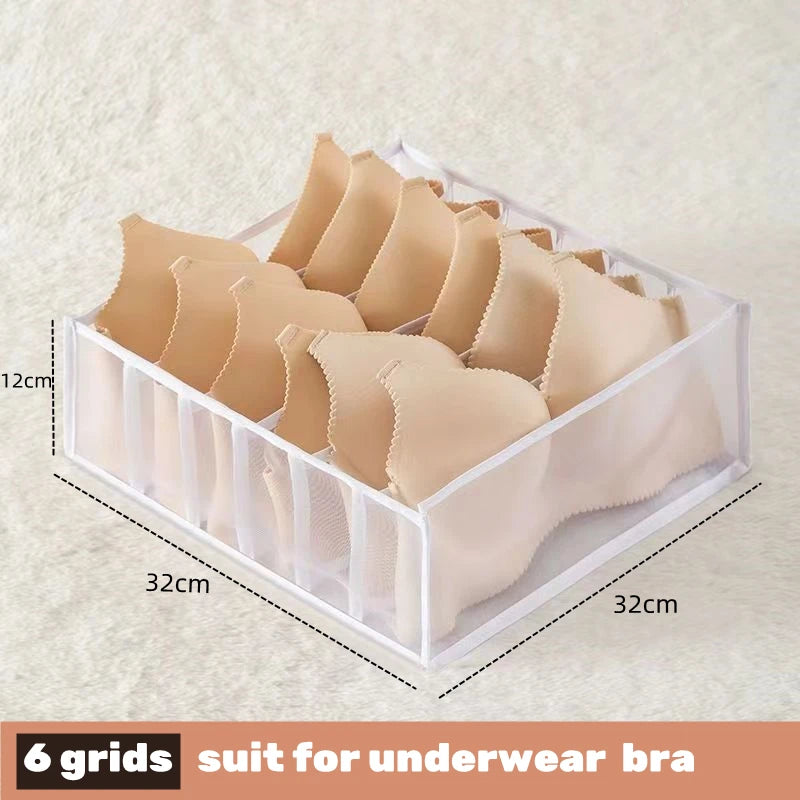 📂 Multi-Grid Wardrobe Organizer & Drawer Divider Box