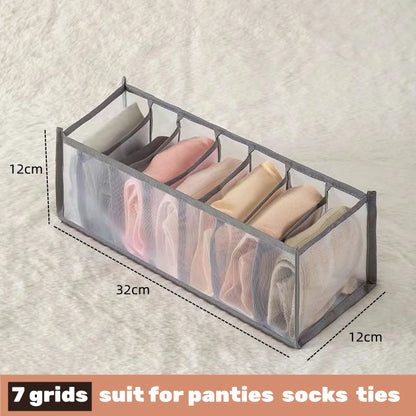 📂 Multi-Grid Wardrobe Organizer & Drawer Divider Box