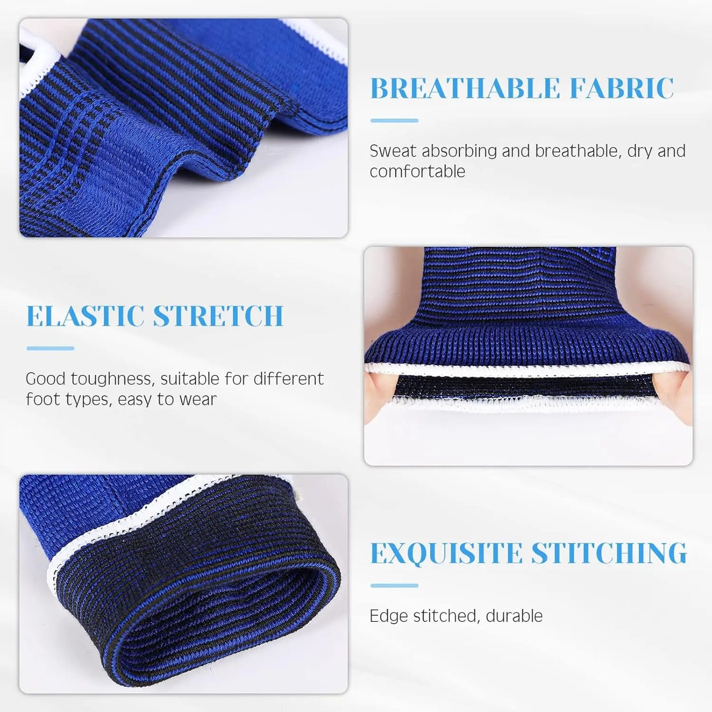🏃‍♂️ Pro Elastic Ankle Support Sleeves (1 Pair)