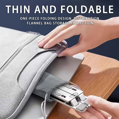 💻 Adjustable Aluminum Laptop Stand with 6-Level Ergonomic Height