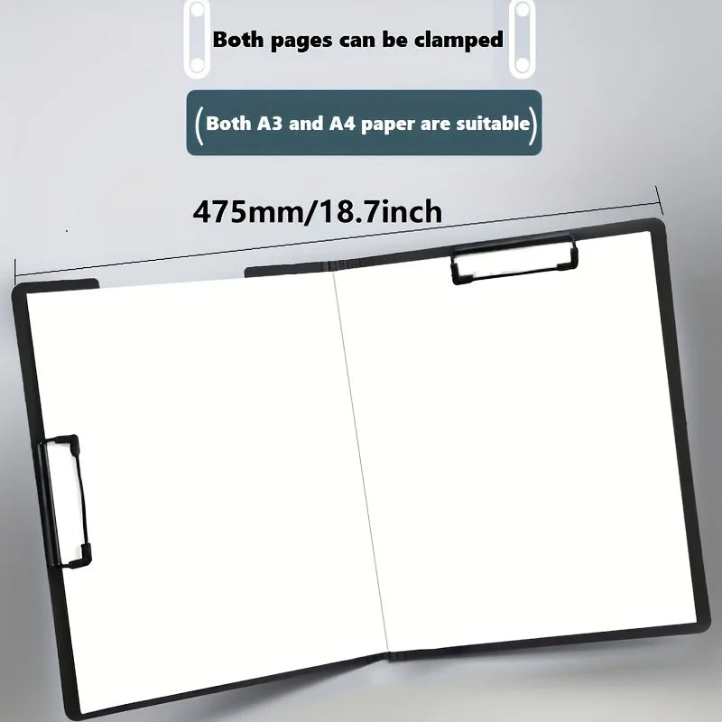 Business Writing Padfolio & Flip-Cover A4 Clipboard for School & Office