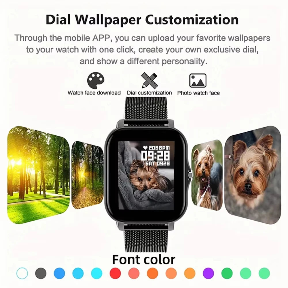⚡ LAXASFIT Smart Sports Fitness Watch with Bluetooth Call
