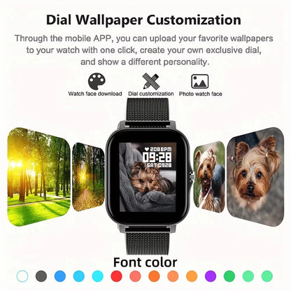 ⚡ LAXASFIT Smart Sports Fitness Watch with Bluetooth Call