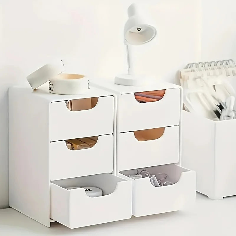 ⚡ 3-Layer Portable Storage Caddy for Office Supplies & Cosmetics