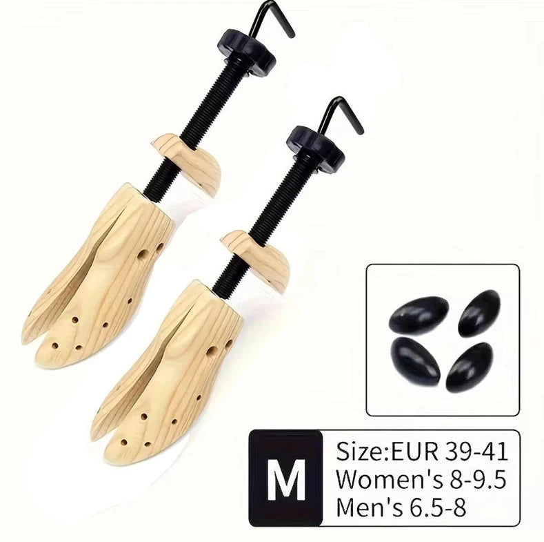 ⚡ 2-Way Adjustable Wood Shoe Expander for Wide Feet